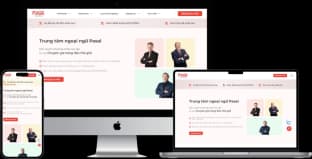Giao diện website Trung tâm Anh ngữ Pasal